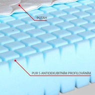 Posunout dolů 	Detail antidekubitní matrace ANTIDEKUBT HR 200 x 120 cm